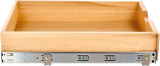 Knape & Vogt RS-WMUB-17-WD 5 in. H x 18 in. W x 22 in. D Soft-Close Wood Drawer Box Pull-Out Cabinet Organizer