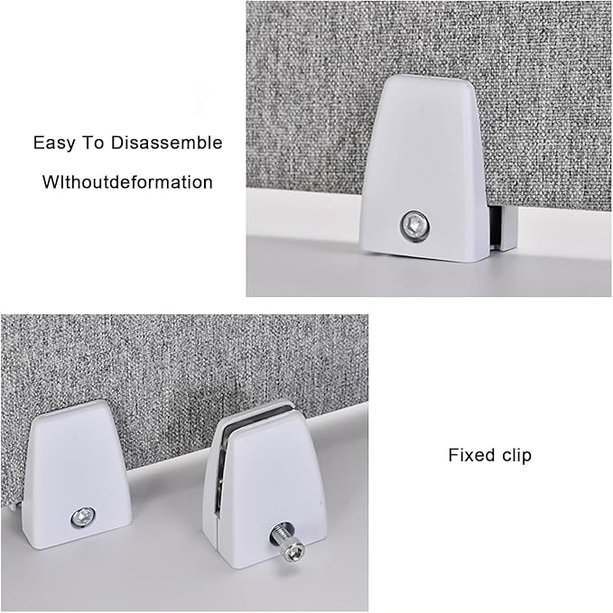 Acoustic Desk Divider Panel - Soundproof Privacy Screen for Offices & Classrooms | Noise-Reducing Partition That Increases Private Space in Homes, Libraries & Workspaces(Style 1,30x80cm)