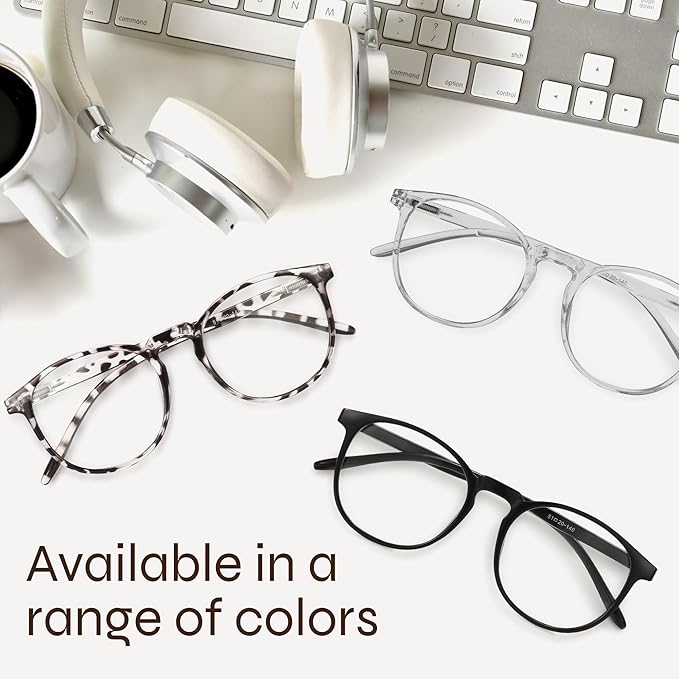 IBOANN Blue Light Glasses for Woman/Men, Fashion Blue Light Glasses Men, Fake Glasses Help Reduce Screen Fatigue