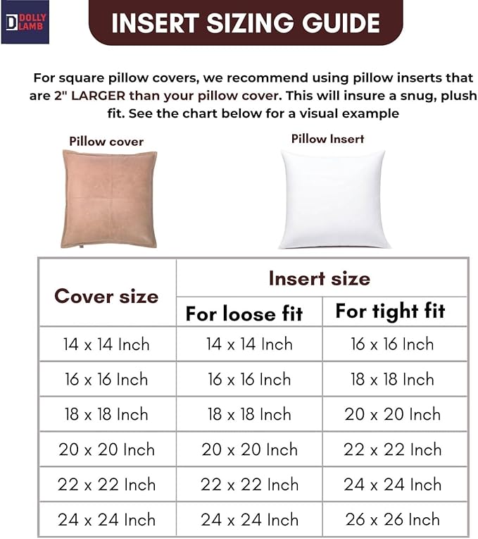 D DOLLY LAMB Lambskin Leather Pillow Cover - Sofa Cushion Case - Decorative Throw Covers for Living Room & Bedroom, 16x16 Inches - Grey Antique Plane Pack of 1