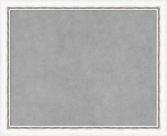 Amanti Art White Framed Magnetic Board 18x22 Small Vision Board for use with Magnets, 100% Metal Sheet to Display Items as Office Decor or for Home Organization in mudroom, Kitchen or Kids Room