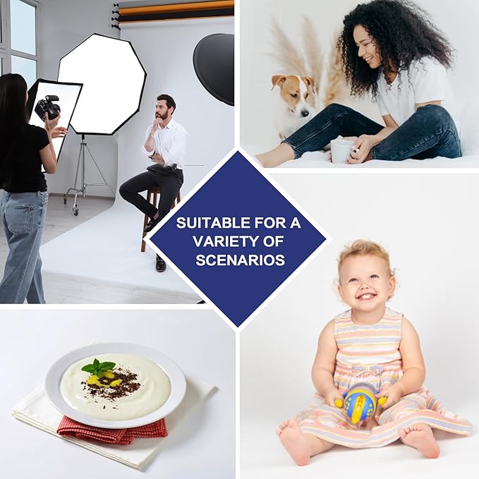 GFCC White Backdrop Photography Background - 5x7FT White Screen Photography Backdrop for Photoshoot Photo Background Screen for Video Conferencing