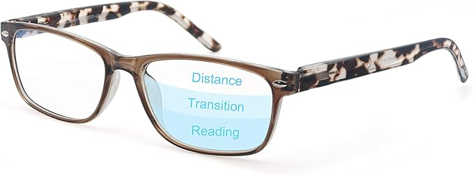MODFANS Progressive Multifocus 3.0 Reading Glasses,Blue Light Blocking Glasses,Anti-Glare,Anti-Eye Fatigue,UV Protection for Computer/TV/Tablet/Phone,Readers with Comfort Sping Hinge