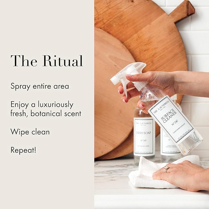 The Laundress Surface Cleaner, No. 247 Scented; Safe for Granite, Marble, Porcelain, & Wood; Bio-Based Ingredients; 15.5 Fl OZ
