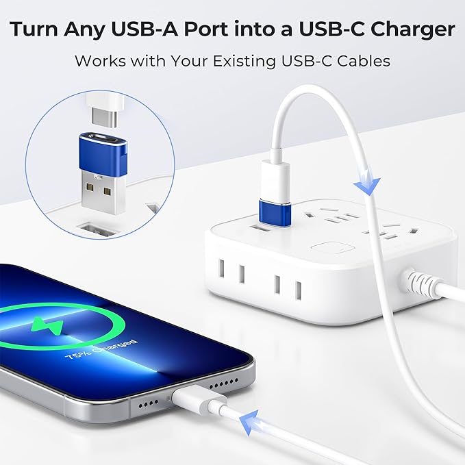 Basesailor USB to USB C Adapter 3Pack,Type C Female to USB A Male Cable Converter for MacBook Pro,iMac,PC,Laptop,Computer,Samsung Galaxy Note 10 20 S20 S21 S22 S23,Google Pixel 5 4 4A 3 3A 2 XL