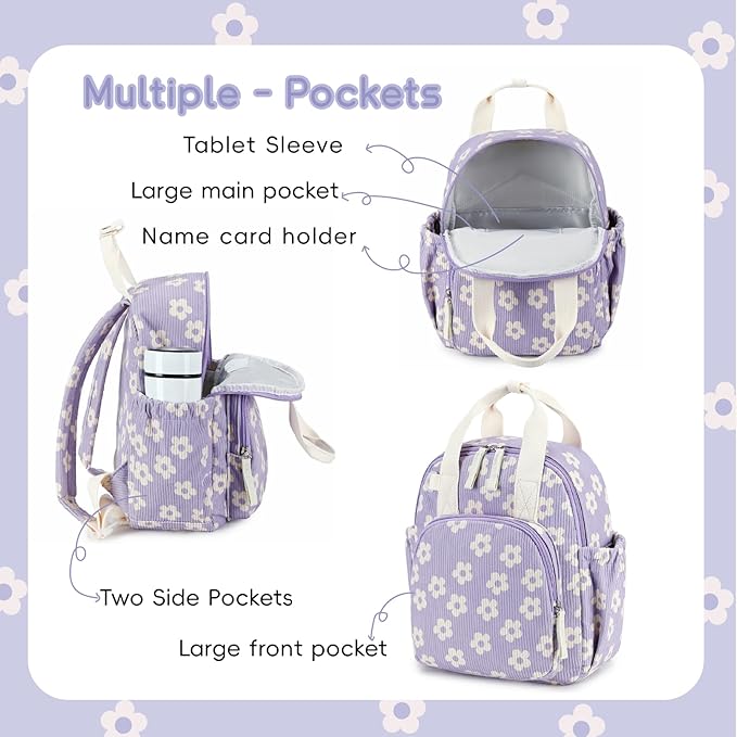 Bluboon Toddler Backpack for Girls Boys 2-4 Cute 12" Preschool Kindergarten Backpacks Kids Daycare Bags School Travel