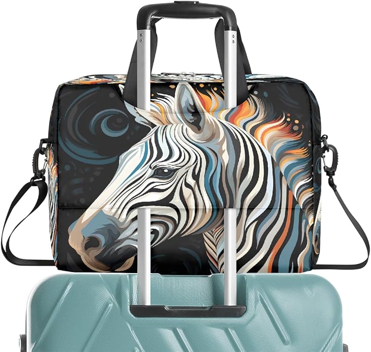 JXDXHCW Animal Zebra Laptop Bag Carrying Case 15.6 Inch Laptop Briefcase Messenger Shoulder Bag for Tablet Computer Bag for Travle Business Men Women