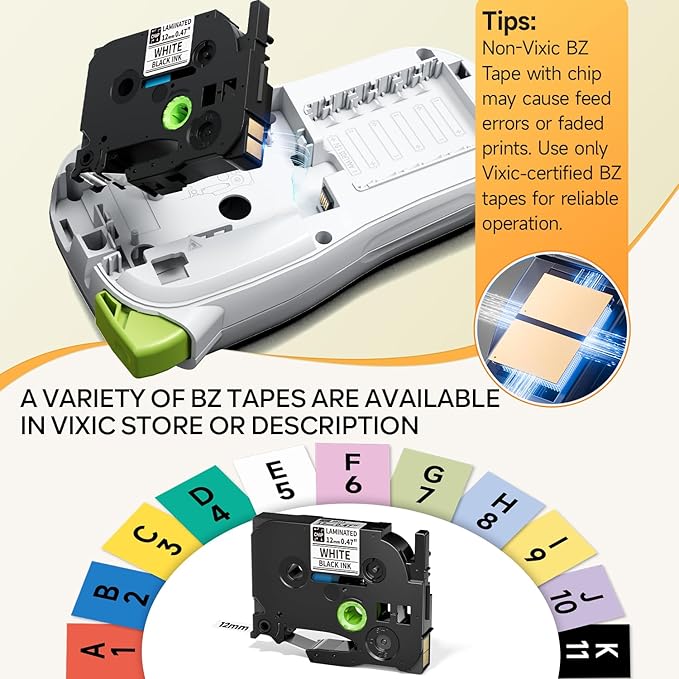Label Maker Machine with Tapes, Label Maker Bundle 4-Label Tapes Included, Label Maker with Backlit Screen & Waterproof-Labels Laminated, H1100 Handheld Portable Labeler Machine for Home Office Gifts