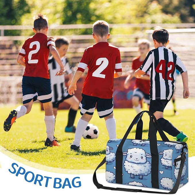 Sheep Travel Duffle Bag for Women Men, Overnight Weekender Bag, Carry on Tote for Sport Gym