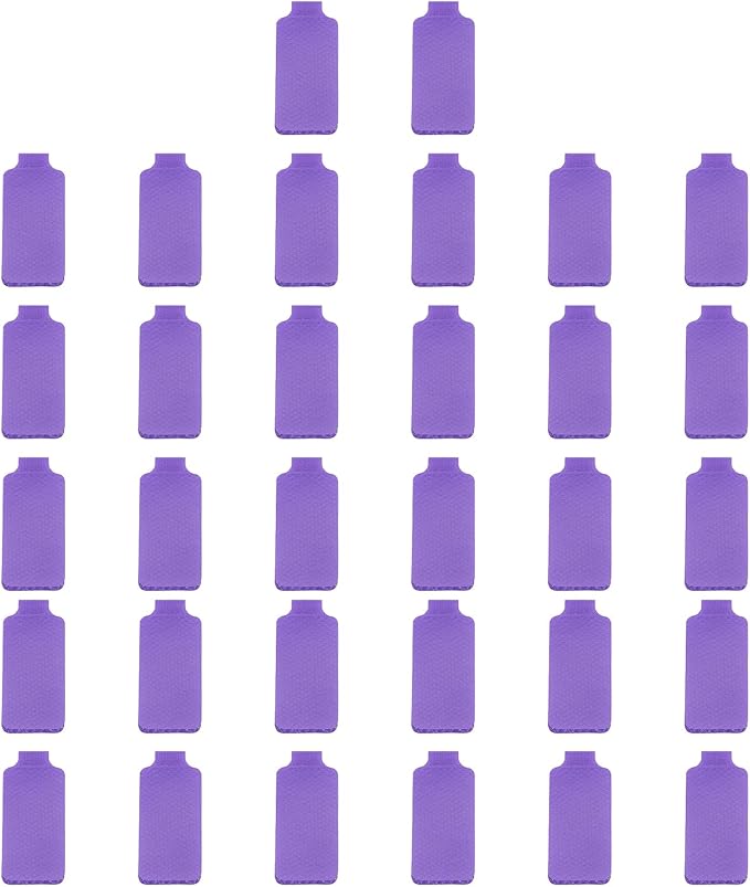 PATIKIL 3.5 x 0.8 Inch Cable Labels, 32 Pcs Electronic Cable Identification Tags Nylon Write on Wire Labels Rectangle Cord Tags Labeling for Electronics Management Organization, Purple