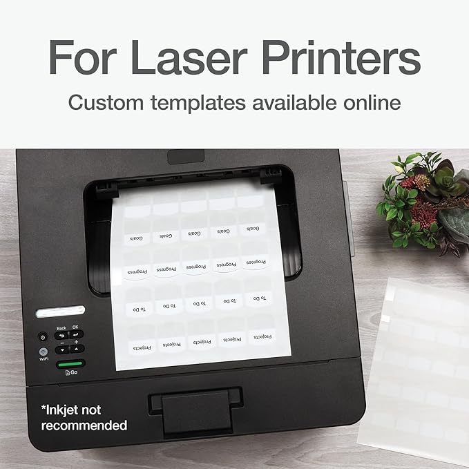 Redi-Tag Products - Redi-Tag - Laser Printable Index Tabs, 1 1/8 in, White, 100/Pack - Sold As 1 Pack - Create permanent professional-quality indexes. - Sturdy plastic self-adhesive tabs attach to any page. - Templates compatible with Windows version o...