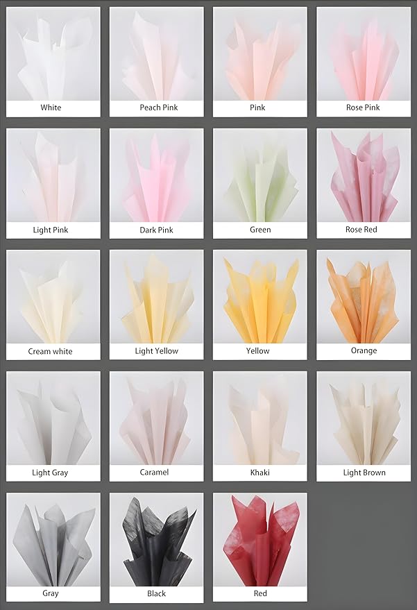 96 Sheets Tissue Flower Wrapping Paper Cotton Wrapping Flower Paper Withdrawable Lining Paper Non-woven Waterproof Floral Bouquet Wraps For Florist Packaging Arrangement (Rose Red)