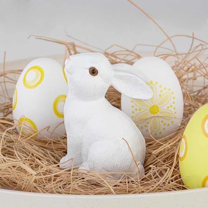 MAIBAOTA Large White Bunny Decor Easter Decoration for Home Spring Decoration for Home Table Decor Rabbit Figurines