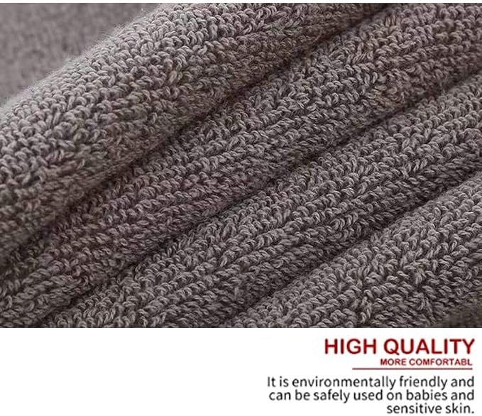 PUPOPIK 2 Pack Hand Towels for Bathroom (14 x 30 Inch)-100% Cotton Hand Towel, Highly Absorbent and Quick Dry Face Washcloth, Home Soft Premium Towel for Hotel, Bath, Kitchen and Spa(Gray)