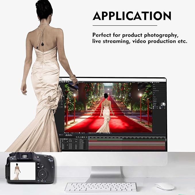 White Photography Backdrop for Photoshoot, Photo Backdrop Curtain, Perfect White Backdrops for Party Portrait Photoshoots Video Studio 5FTx7FT
