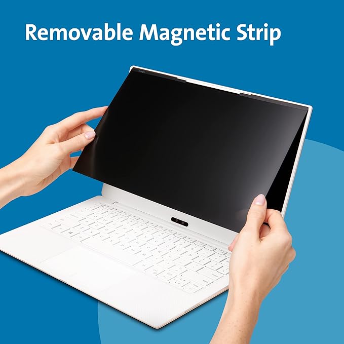 Kensington MagPro™ 13.3" (16:9) Magnetic Privacy Screen for Laptop, Removable 16:9 Laptop Privacy Filter, Anti-Glare, Blue Ray Reduction, Compatible with HP/Dell/Acer/Asus/Samsung/Lenovo (K58351WW)