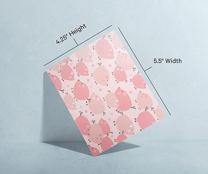 Twigs Paper - Assorted Animal Pattern Greeting Cards - Stationery Cards with Envelopes - Thank You Card - Blank Note Cards - Greeting Cards for All Occasions - Made in USA (5.5 x 4.25, Set of 12)