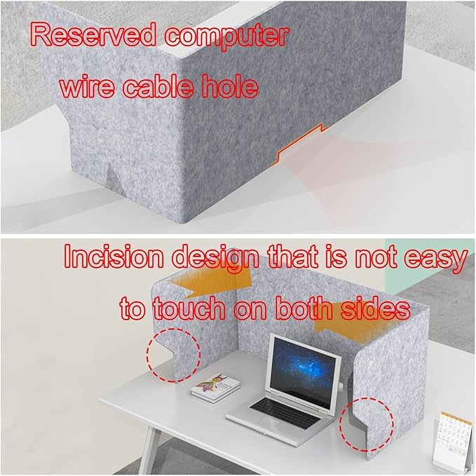 Desk Partition Desk Privacy Panel Desk Divider Desk Partition Sneeze Guard 24, 32, 39″W X 20″H X 20″D Privacy Panel Desktop Soundproof Divider, Portable No Installation Required Classroom Privacy Sc