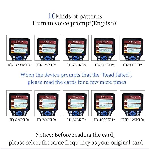 300CD RFID Reader Writer Black (RFID Copier Multi-Frequency RFID Writer RFID Card Reader Smart Card Decoder with Free Software and USB for Access Control Home Security)