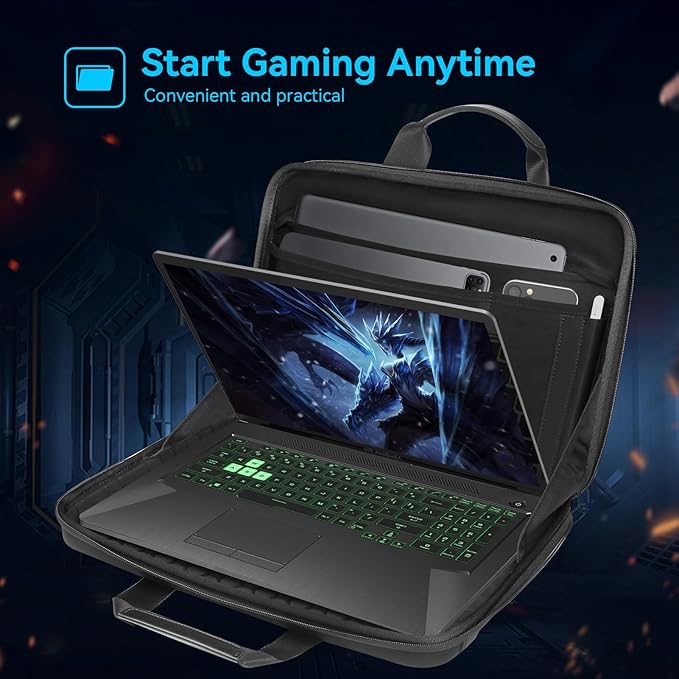 Smatree Heavy Duty Hard Sleeve Case Compatible for 18 inch ASUS ROG Strix SCAR 18 2025/2024/2023 Gaming Laptop, for 18 inch ASUS ROG Strix G18 2025/2024/2023 Gaming Laptop Waterproof Handbag (A800XL)