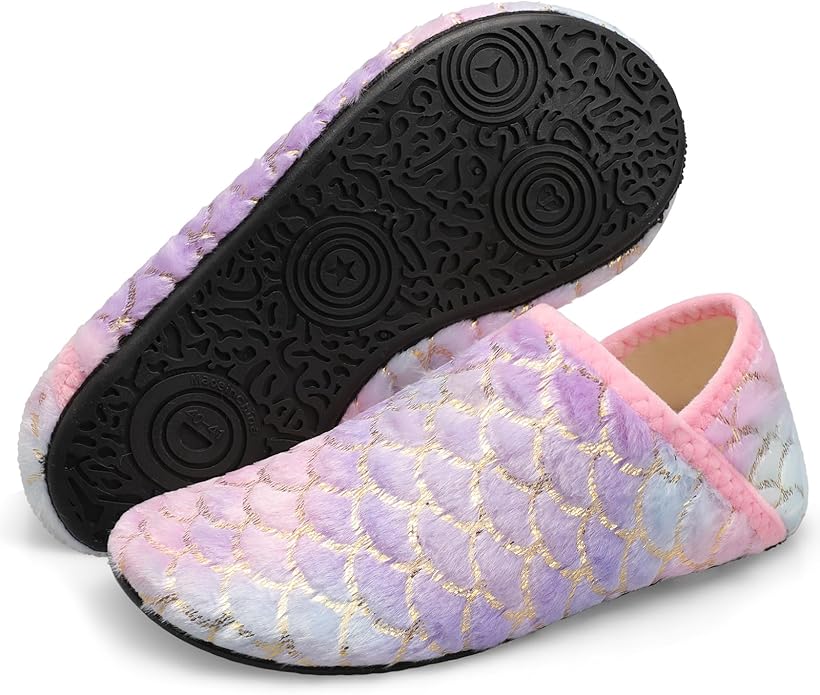 Scurtain Unisex Adults Rubber Sole Slippers