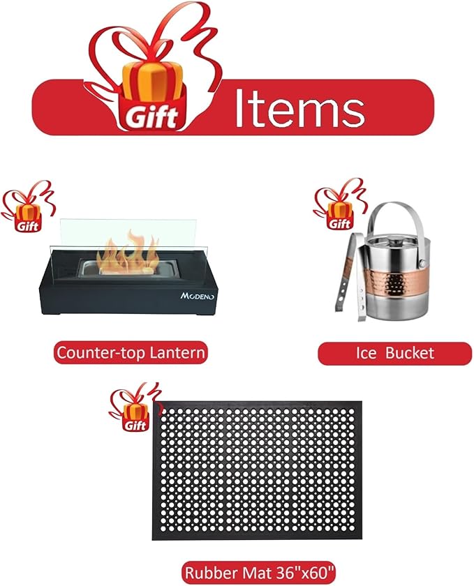 Elementi+ | Bundle Valencia Gas Fire Pit | Concrete Body & Marble Porcelain Top | 62" Rectangular Fire Table | Electronic Ignition | Canvas Cover, Fire Glass, Burner Lid & More | Black | Propane Gas