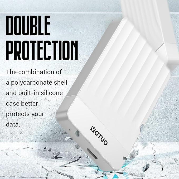 Portable External Hard Drive Storage Expansion Mobile HDD USB 3.0 for PC, Mac, Desktop, Laptop, PS4, PS5, Xbox One X/S, Xbox 360, Xbox Series X/S, Office & Game (White, 500GB)