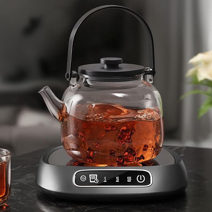 Coffee Mug Warmer - 11x12.5x3.40cm Electric Coffee Cup Warmer for Desk, 55℃ Temperature Control Smart Coffees Heater, for Heating Coffees, Milk, Beverage, Cocoa, for Home Offices Christmas Birthday
