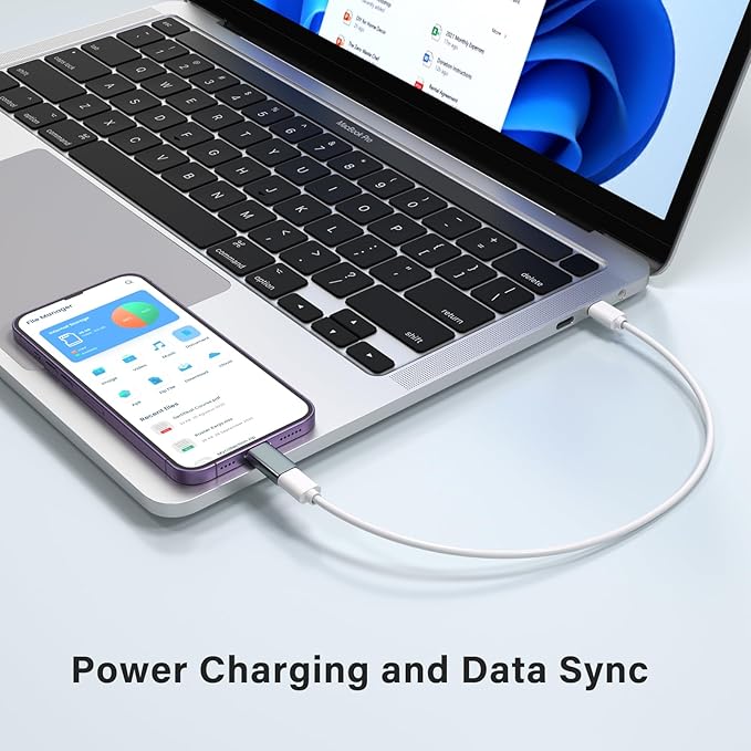 MFi Certified USB C Type C to Lightning Adapter （4 Pack） 1.8-2.2A 15W Fast Charging Support Data Sync,Lightning to USB Type C Cable Adapter for iPhone/iPad/for Airpods Not for Audio/OTG