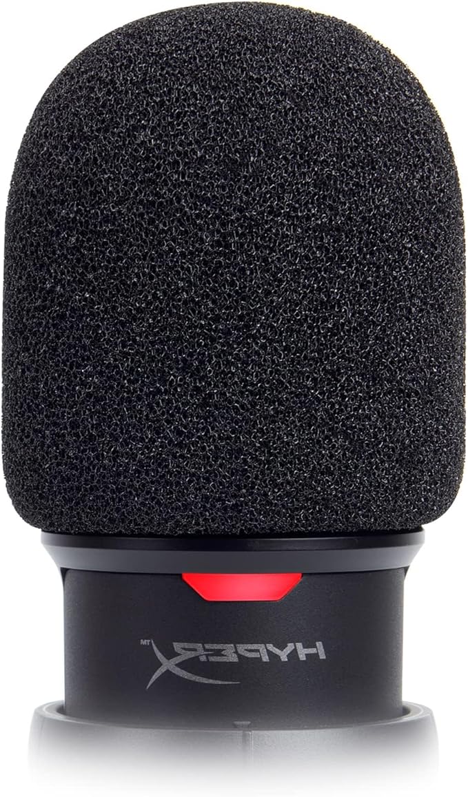 SoloCast Microphone Pop Filter Windscreen - Noise Reduction Gaming Mic Foam Covers, Mic Foam Cover Pop Filter Compatible with HyperX SoloCast White by SUNMON