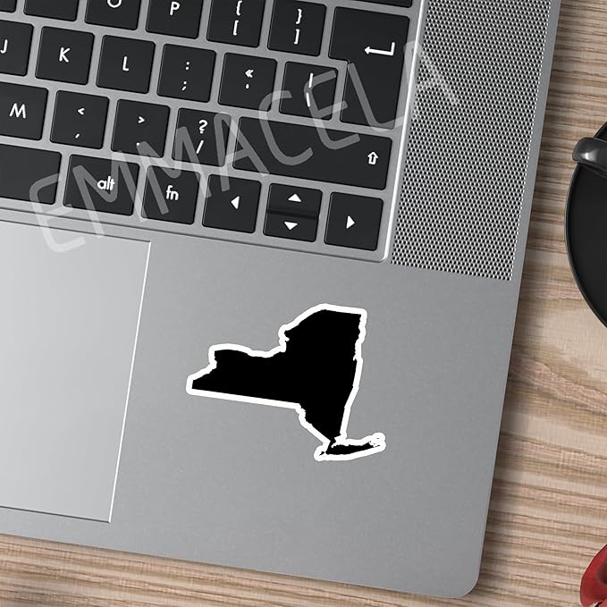 (3PCS) New York State Map Stickers, US State Stickers - Waterproof Vinyl Decals for Tumblers, Water Bottles, Laptops, Books, Scrapbooks, Great for New York Lovers 3 x 2.3 Inch