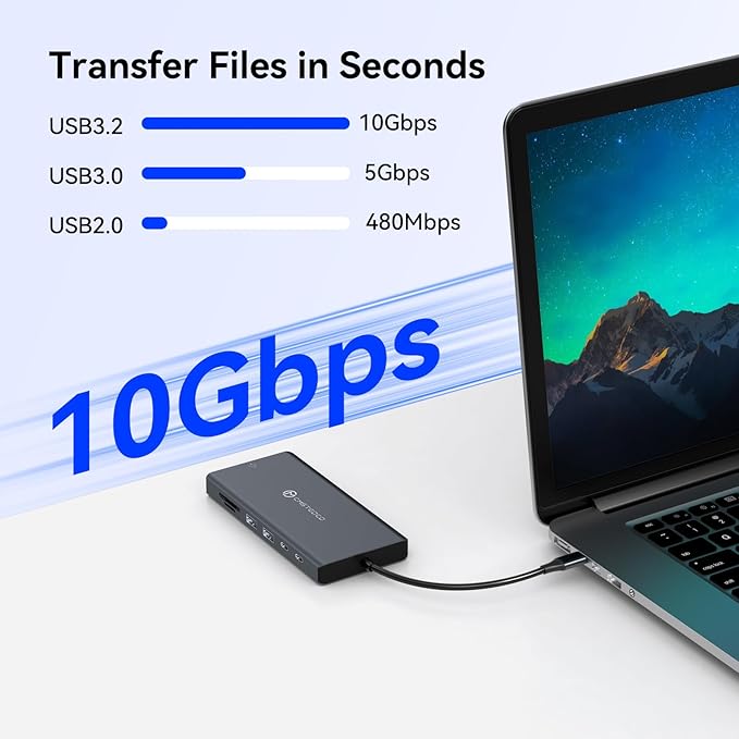 Laptop Docking Station 3 Monitors, 4K@120Hz DisplayPort 4K@60Hz HDMI 4K@60Hz USBC,12 in 1 USB C Video Output for Multiple Monitor Dock USB A 3.0, USB C 3.2 10Gbps Ports 100W PD, SD/TF