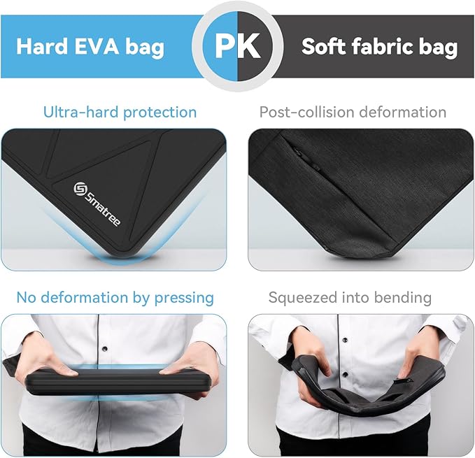 Smatree Hard EVA Protective Sleeve Case Compatible for 13.4 inch ASUS ROG Flow X13 2023, Waterproof and Anti-Shock Notebook Bag (Not Fit with Other 13.4 inch Laptop) (X8025)