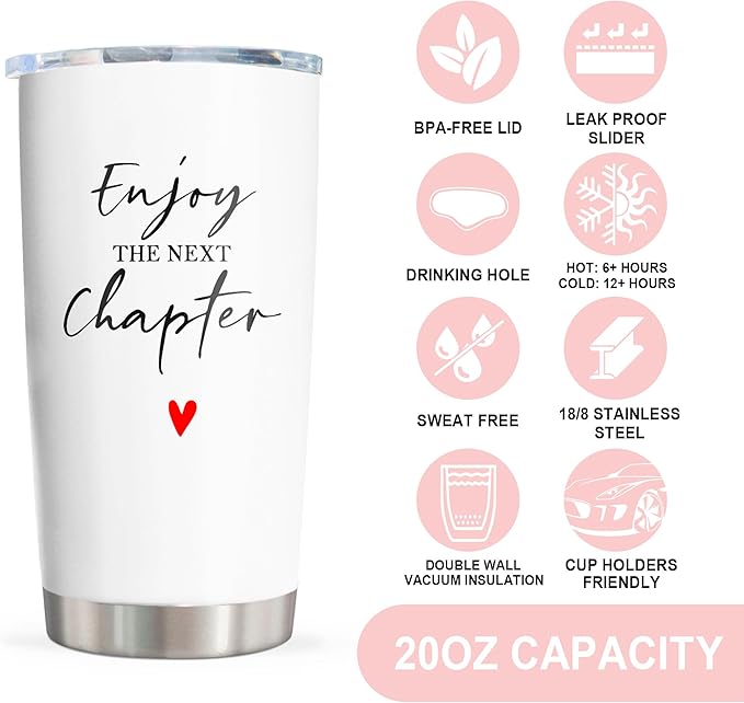 Retirement Gift for Woman, Retirement Gifts for Women, Birthday Gifts for Women, Best Retired Present, Farewell/Goodbye/Going Away Present for Coworkers Tumbler 20oz