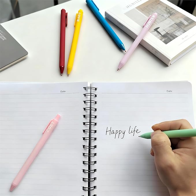 playneeu Kpop Merch Pen Set – 9 Colorful Gel Pens Inspired by Virtual Idol Characters, Black Ink Writing Pens for Fans, Cute Stationery Gift for Students & Music Lovers