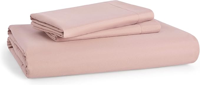 Bedsure Duvet Cover Full Size - Soft Double Brushed Bedding Set for Kids & Adults, Zipper Closure, 3 Pieces, Includes 1 Duvet Cover (80"x90") & 2 Pillow Shams, NO Comforter, Pale Blush