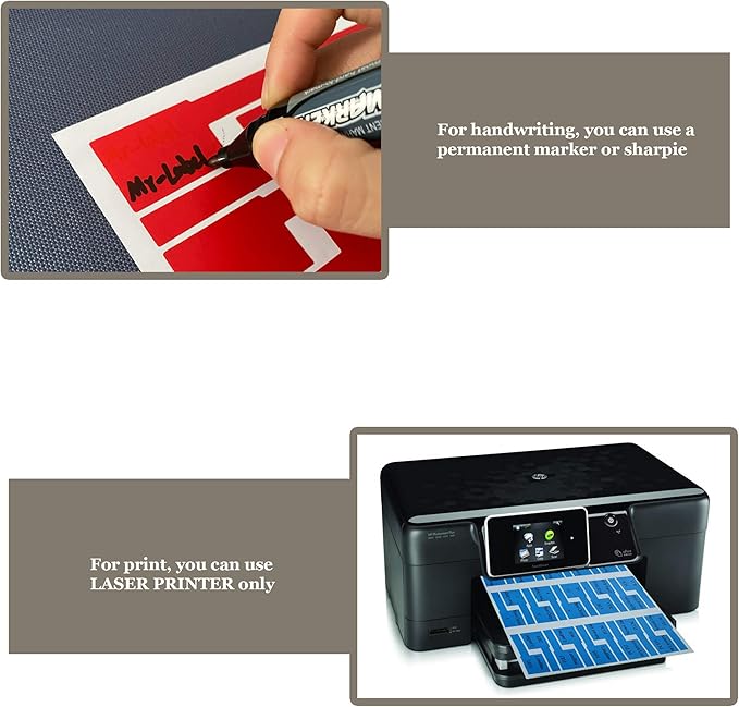 Mr-Label® (20 Sheets, 600 Labels) Green Self-adhesive Cable Label - Waterproof | Tear Resistant | Durable - with Online Print Tool - for Laser Printer
