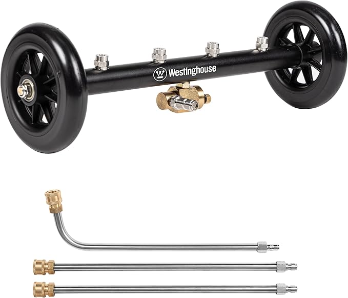 Westinghouse Universal 16" Pressure Washer Undercarriage Cleaner and Water Broom Attachment - 4400 PSI, 1/4" Connector - for Gas and Electric Pressure Washers