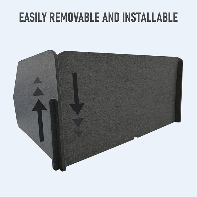 29.1"x22.8"x1.2" Acoustic Desk Divider, Sound Absorbing, Freestanding Soundproof Privacy Panel, Reduce Noise, Increase concentration, Made from High Quality Polyester (African Grey)