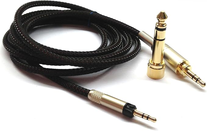 NewFantasia Replacement Audio Upgrade Cable Compatible with Sennheiser HD598, HD598Cs, HD560s, HD598SE, HD620S, HD400PRO, HD599, HD569, HD579, HD505 Headphones 1.2m/4feet