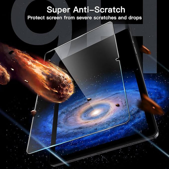 JETech Screen Protector for Samsung Galaxy Tab A11 Plus / A11+ / A9 Plus / A9+ 11-Inch 2025/2023 with Easy Installation Frame, Tempered Glass Film, HD Clear, 2-Pack