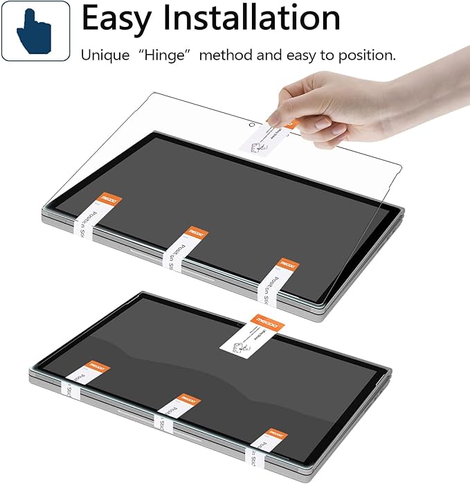 Megoo Screen Protector for Surface Pro 3, Tempered Glass, HD Clear-Scratch resistant-Friendly Touching Screen - Designed for Microsoft Surface Pro 3 (12 inch) ¡­