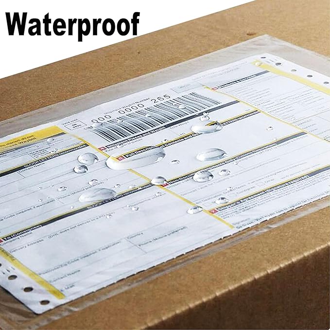 200 Pack 7.5x5.5 Packing List Mailing Envelopes Shipping Envelopes Packing List Clear Adhesive Shipping Label Sleeves Shipping Supplies for Small Businesses