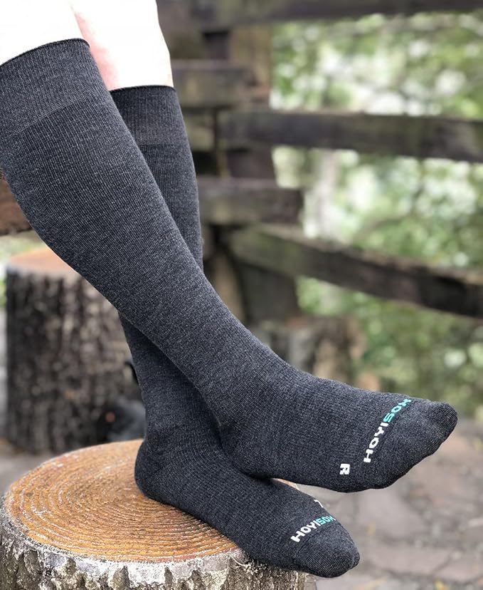 Plus Size Compression Knee High Socks, Wide Calf Extra Large for Men and Women, Comfortable Cotton
