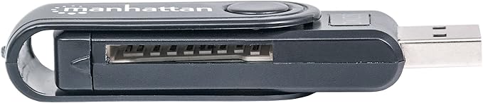 Manhattan Mini Multi-Card Reader/Writer, SuperSpeed USB 3.0, External Card Reader & Writer, 24-in-1, Mobile