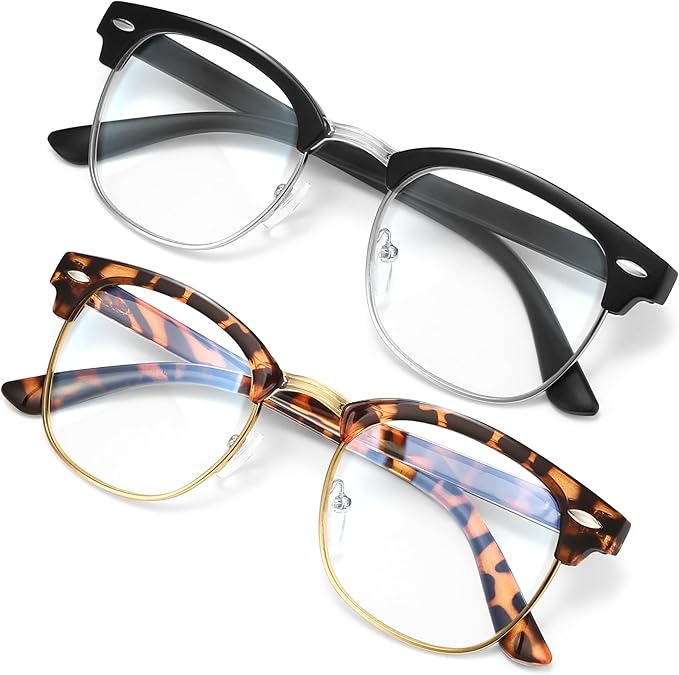 racico Computer Blue Light Blocking Glasses Blue Light Glasses Men Women, Anti Blu-Ray Gaming Glasses Lenses