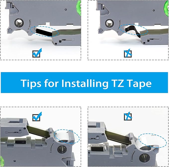 5 Multicolor TZ Tapes Replacement for Brother P Touch Label Tape TZe 12mm 0.47 Laminated Colored Tape TZe 231-735 White/Black/Red/Blue/Green for Brother Ptouch PTD210 PTP300BT PTD600 PT1280