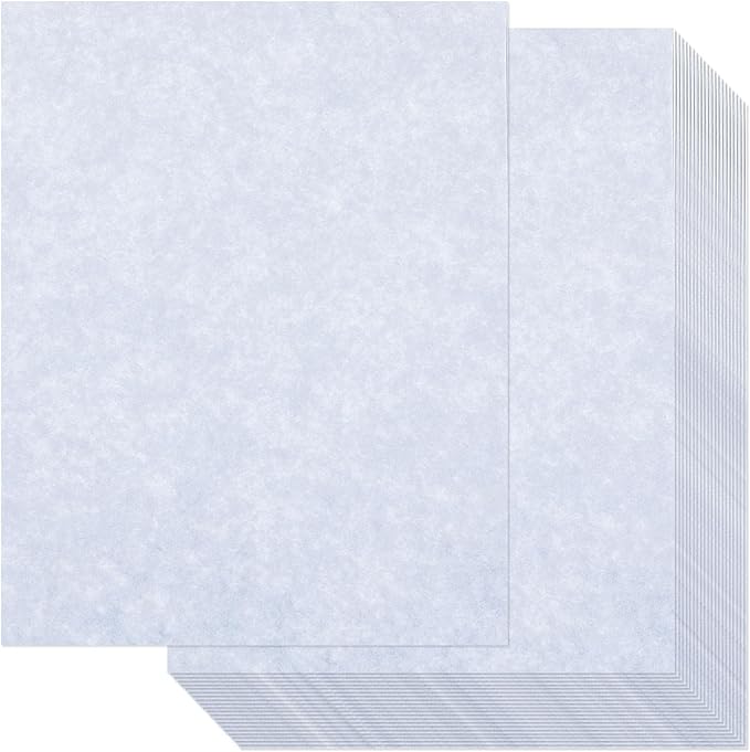 Epakh 200 Sheets Old Age Parchment Paper 8.5 x 11 Inch Standard Letter Vintage Colored Old Parchment Semblance Double Side Printing Paper(Blue)