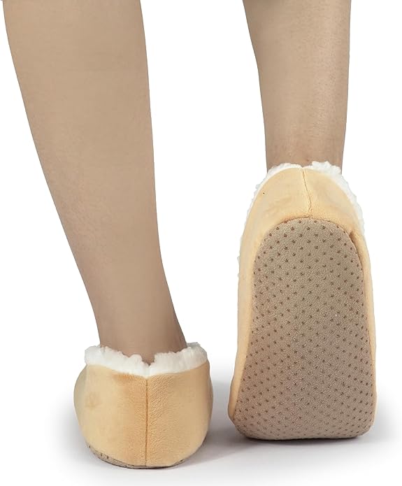 BenSorts Fuzzy Slipper Socks for Women Funny House Slippers with Grips