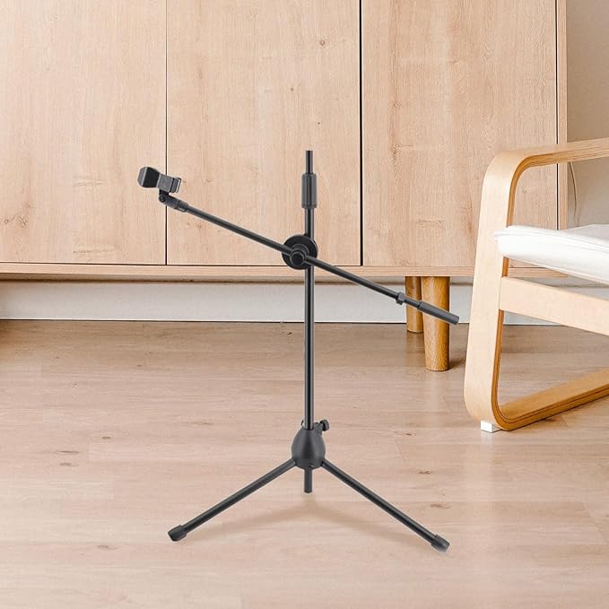ABOOFAN Metal Microphone Boom Arm with Spring Clamp, 350mm Rotating Mic Suspension Scissor Arm, Universal Desk Mic Stand Accessory for Home Studio and Live Streaming